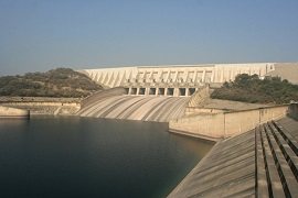 Mangla Dam Front View