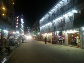 Night view of Bahrain bazaar