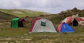 Camping at Sheosar Lake