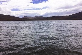Sheosar Lake at the height of Deosai Plains