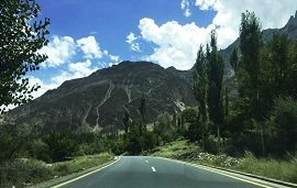 Karakoram Highway in Hunza
