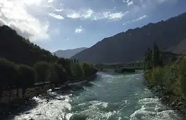 Gilgit River in Phander Valley