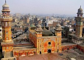 Top view of Wazir Khan Mosque