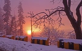 Sunset in Winter Season Nathia Gali